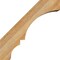 Ekena Millwork 6"W x 14"D x 14"H Balboa Rough Sawn Knee Brace, Western Red Cedar BRC06X14X14BOA00RWR - alternate 3
